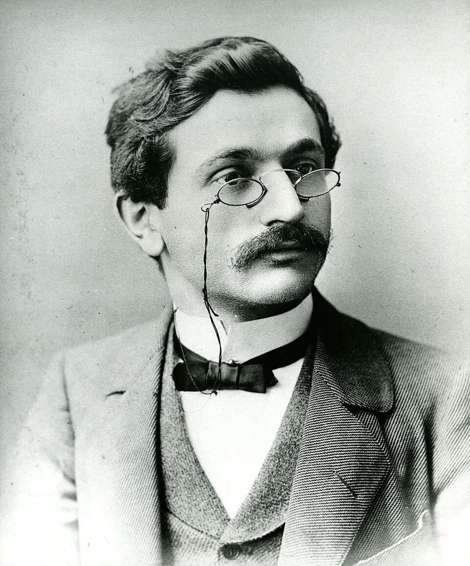 Porträt des Schachmeisters Emanuel Lasker als junger Mann
